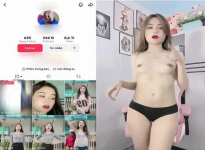 Em Tiktoker da trắng thể hình cực ngon